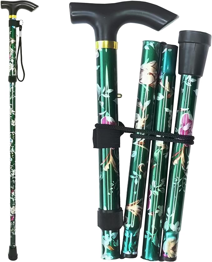 Folding Cane, 5-Level Adjustable Height