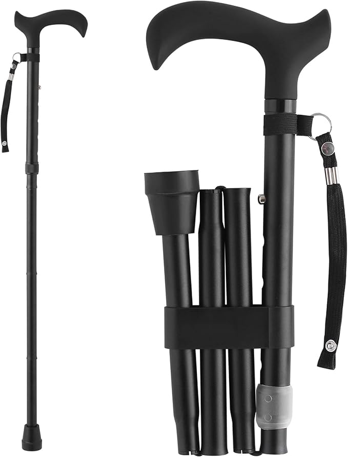 Walking Cane - Collapsible Adjustable Folding